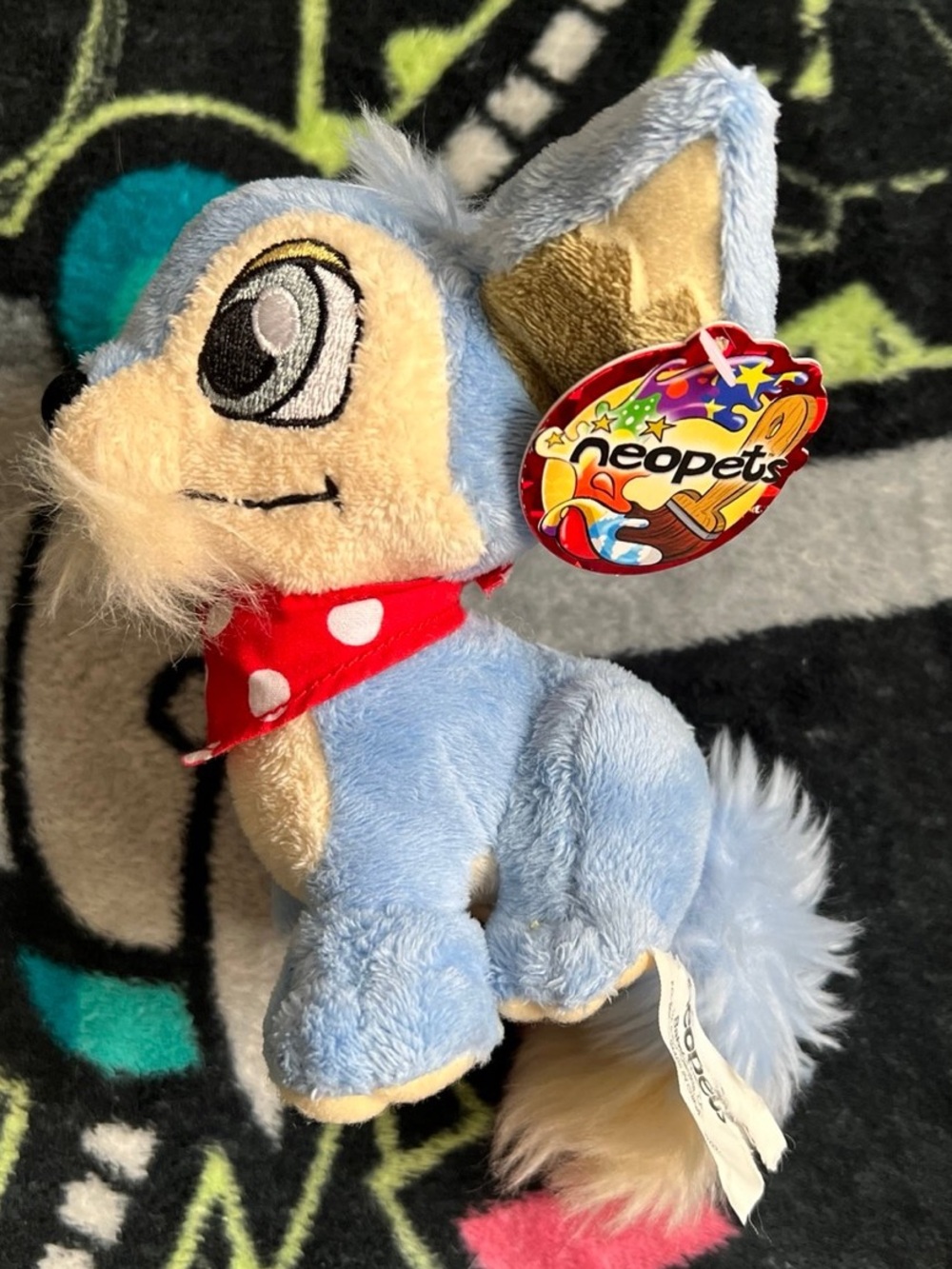 Neopets baby lupe vintage limited too 2004 plush